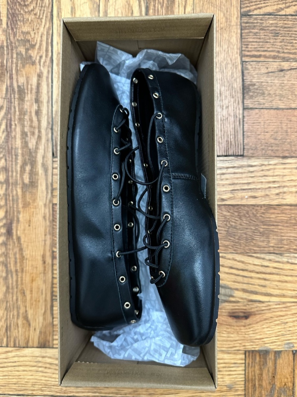 Steve Madden Pointe Black Leather - Picture 4 of 5